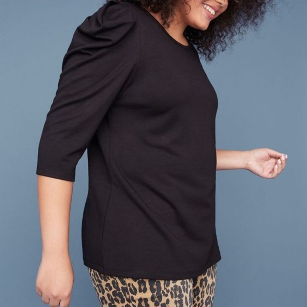 NWT Lane Bryant Size 26 Puff Sleeve Top